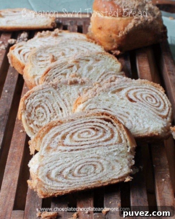 Two loaves of Cinnamon Swirl Twisted Bread