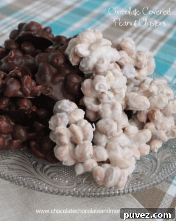 Delicious Chocolate Covered Peanut Clusters, simple and quick to make