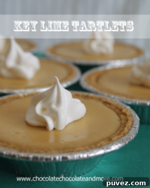 Key Lime Tartlets, perfectly portioned and intensely flavorful key lime pie goodness.