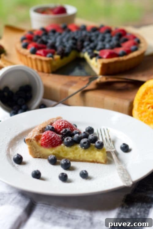 Berry-Citrus Tart with a delightful blend of tangy citrus and sweet berries.