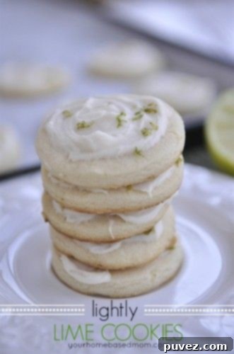Lightly Lime Cookies, subtly sweet with a refreshing hint of lime.