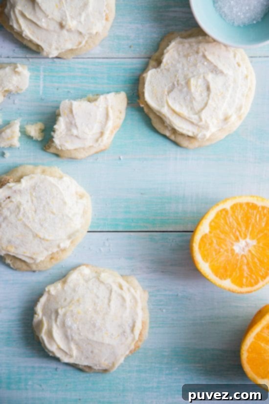 Orange Cookies, soft, tender, and infused with bright orange zest.