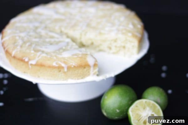 Coconut Lime Cake bursting with refreshing zesty lime and creamy coconut flavors.