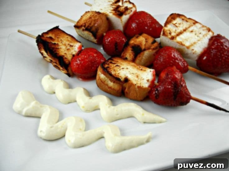 Grilled Strawberry Shortcake Skewers