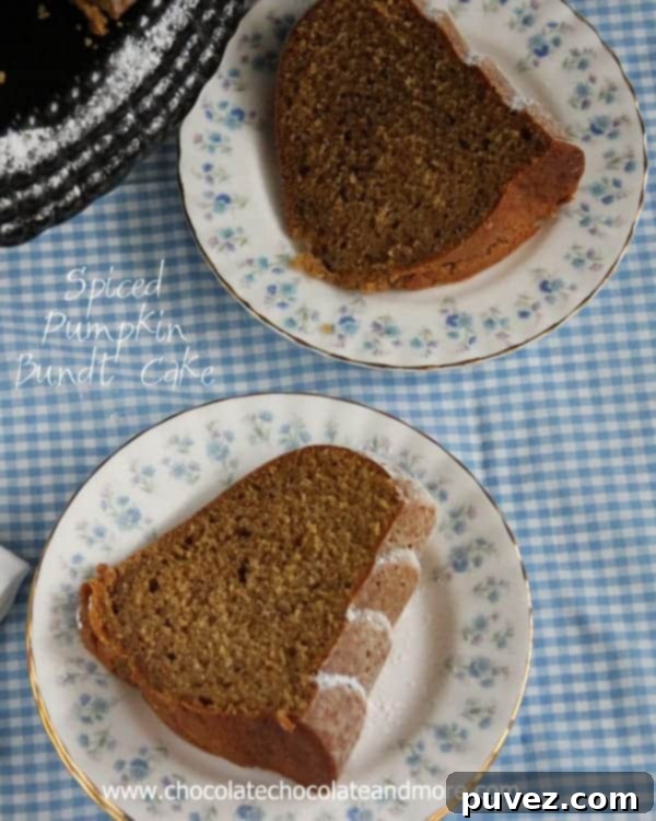 Spiced Pumpkin Bundt Cake for holidays