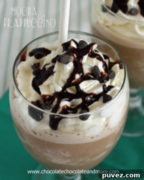 Frozen Whipped Mocha Frappuccino, a delightful coffee treat