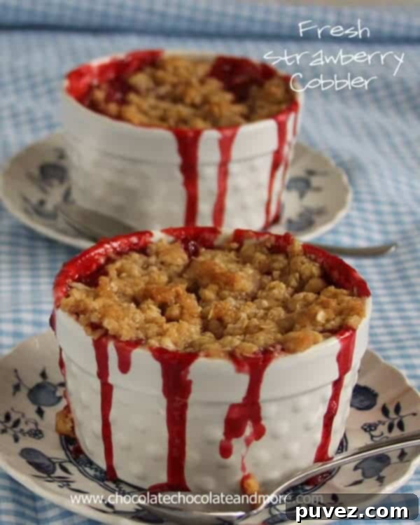 Fresh Strawberry Cobbler