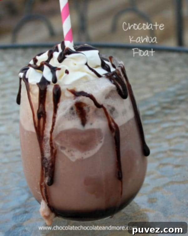 Featured image of the Chocolate Kahlua Float recipe card.