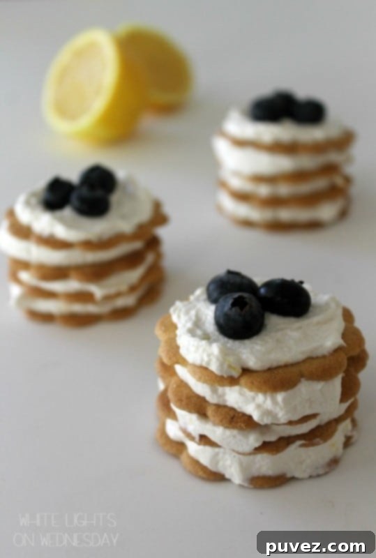 Lemon Icebox Cupcakes - bright, zesty, and refreshing individual no-bake treats