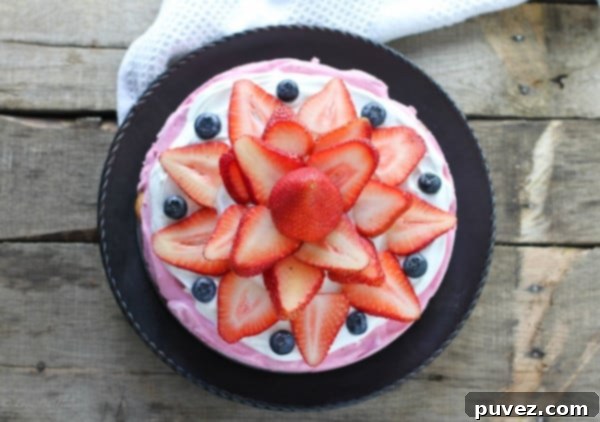 Summer Berry Icebox Cake - light, refreshing, and layered with fresh berries