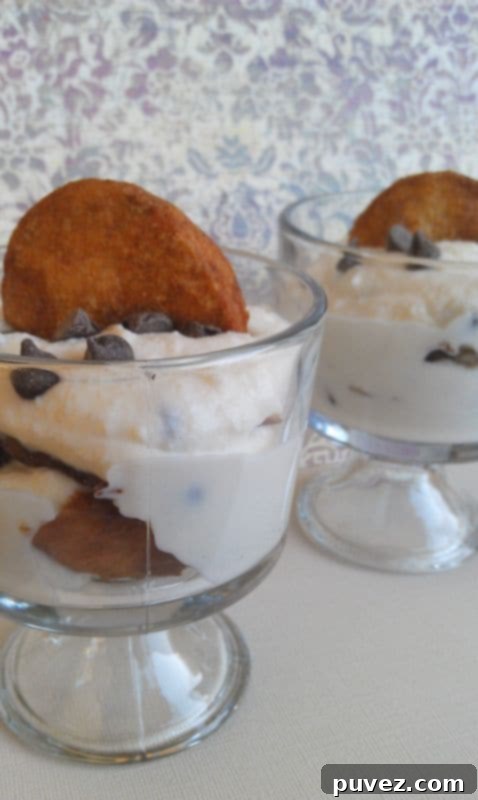 Cannoli Parfaits - layered dessert with classic cannoli flavors