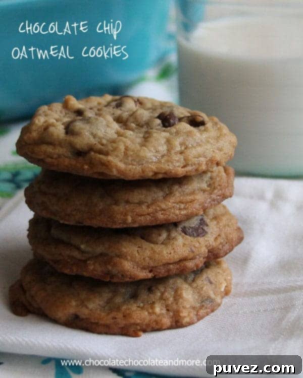 Chocolate Chip Oatmeal Cookies