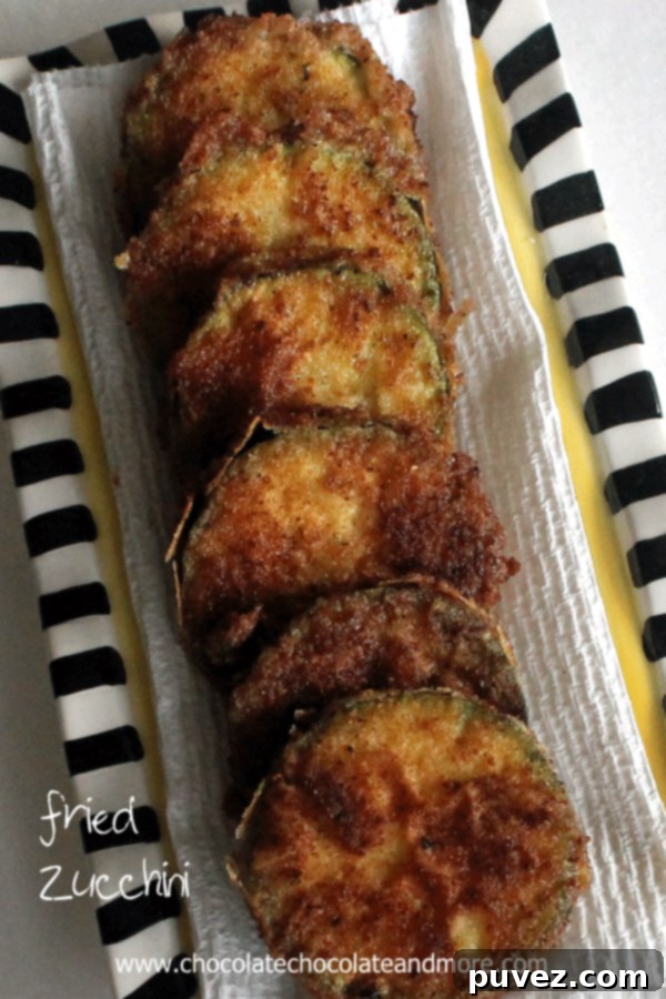 Golden Fried Zucchini slices