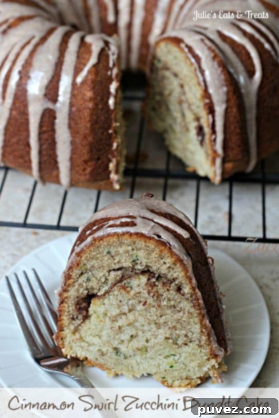 Delicious Cinnamon Swirl Zucchini Bundt Cake