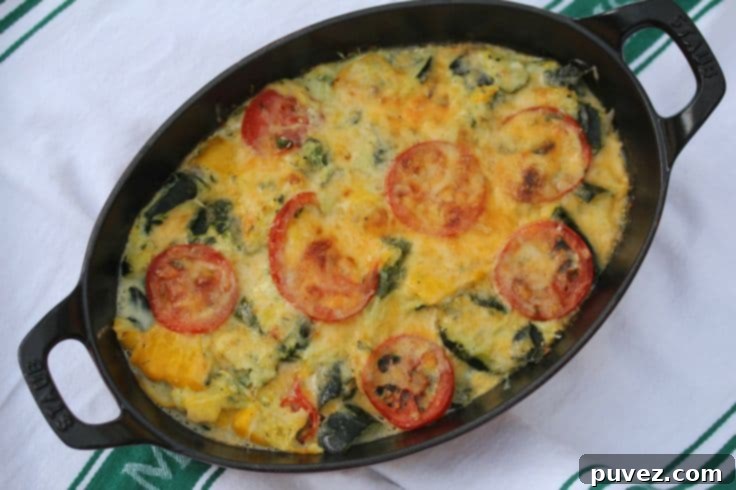 Flavorful Zucchini Tomato Gratin