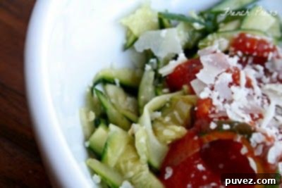 Fresh Zucchini Noodles, a low-carb pasta alternative
