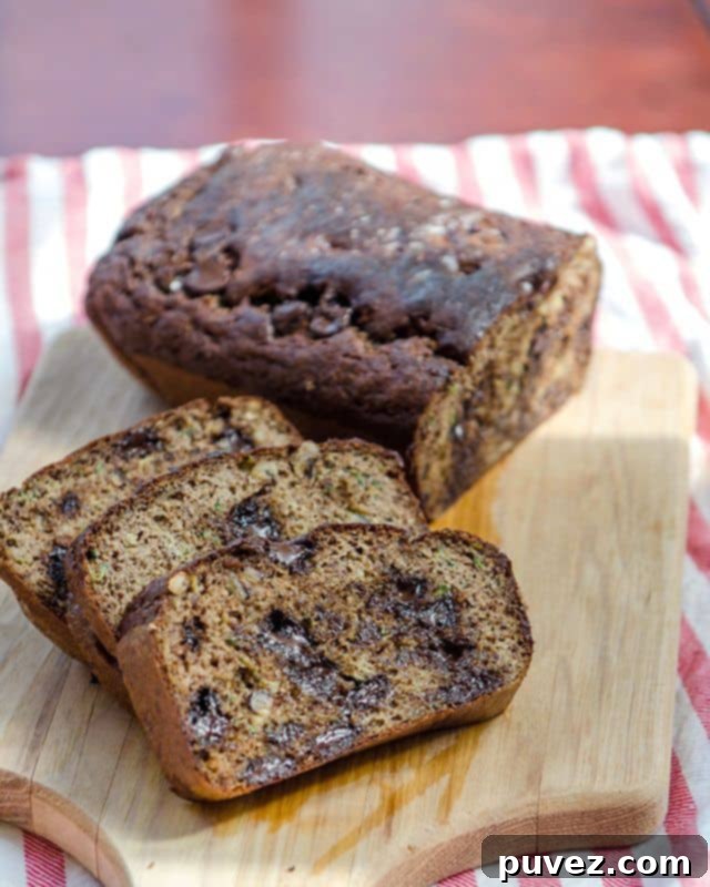 Healthy Grain-Free Chocolate Chip Zucchini Bread