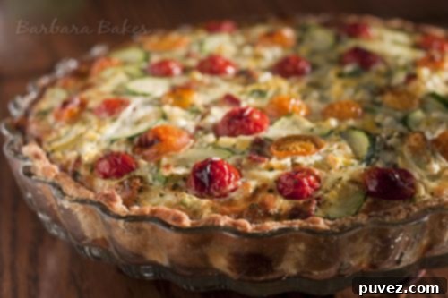 Savory Farmers’ Market Tomato and Zucchini Quiche