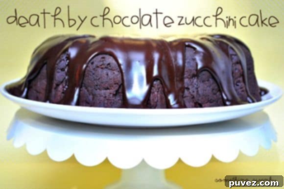 Decadent Death By Chocolate Zucchini Cake