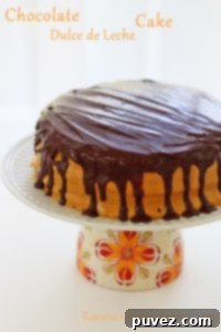Chocolate Cake with Dulce de Leche Frosting, a decadent pairing