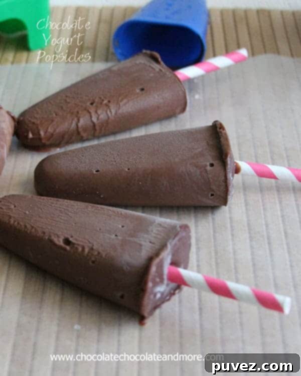 Pinterest icon for sharing delicious Chocolate Yogurt Popsicles
