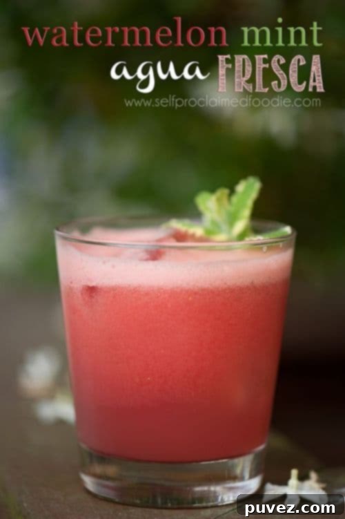 Watermelon Mint Agua Fresca
