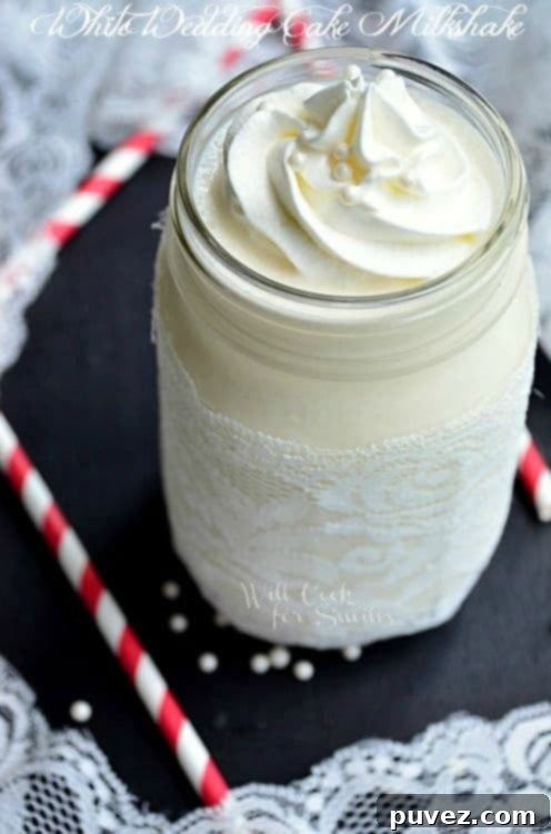 White Wedding Cake Milkshake