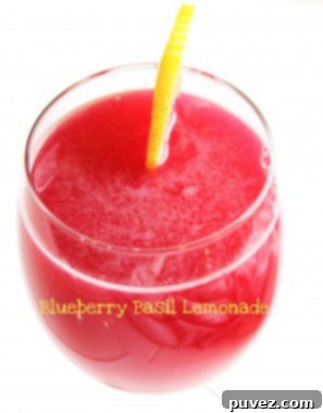 Blueberry Basil Lemonade