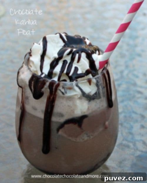Chocolate Kahlua Floats