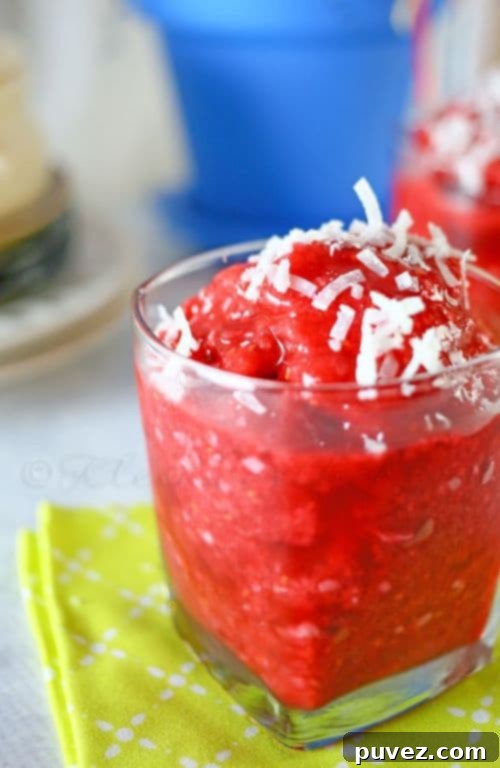Coconut Raspberry Slush