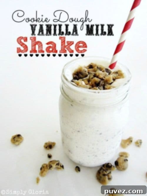Cookie Dough Vanilla Milk Shake