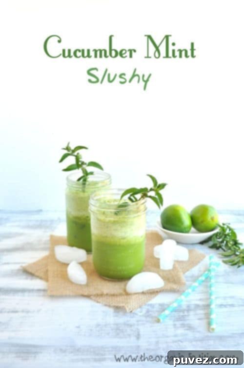 Cucumber Mint Slushy