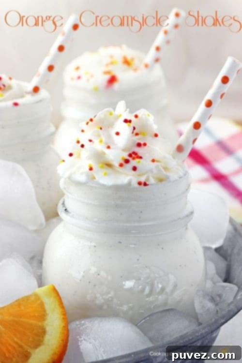Orange Creamsicle Mini Shakes