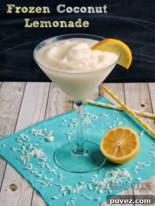 Frozen Coconut Lemonade