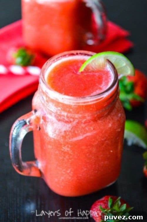 Frozen Strawberry Limeades