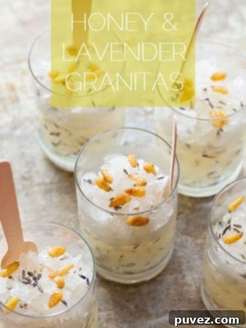 Honey and Lavender Granitas