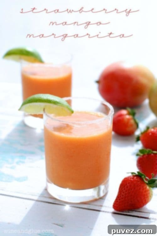 Mango Strawberry Margarita