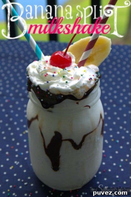 Banana Split Milkshake