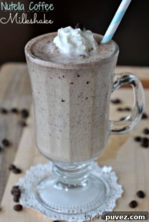 Nutella Coffee Milkshake