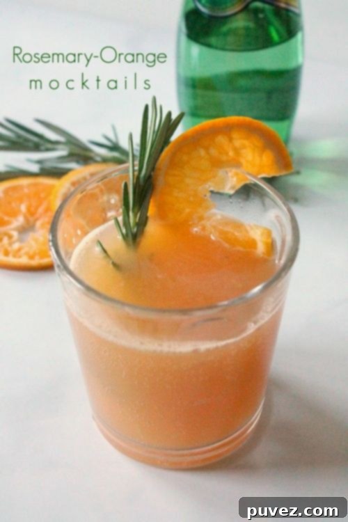 Orange-Rosemary Mocktails