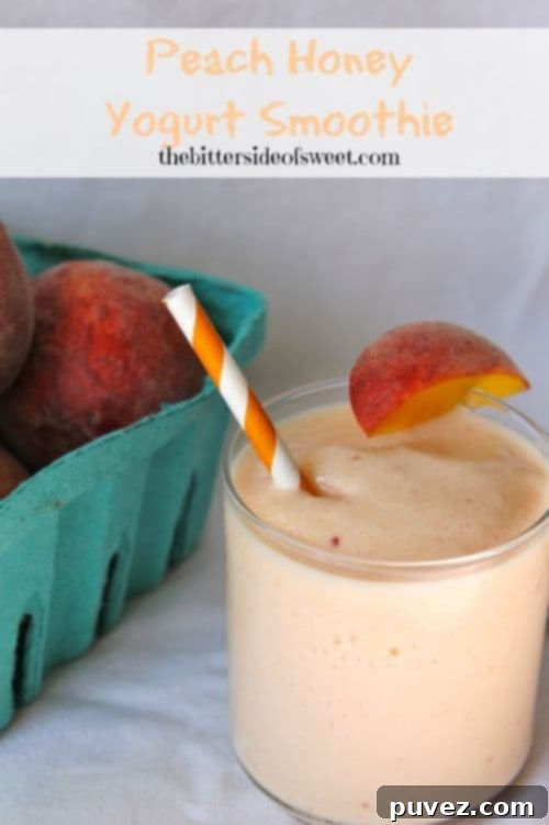 Peach Honey Yogurt Smoothie
