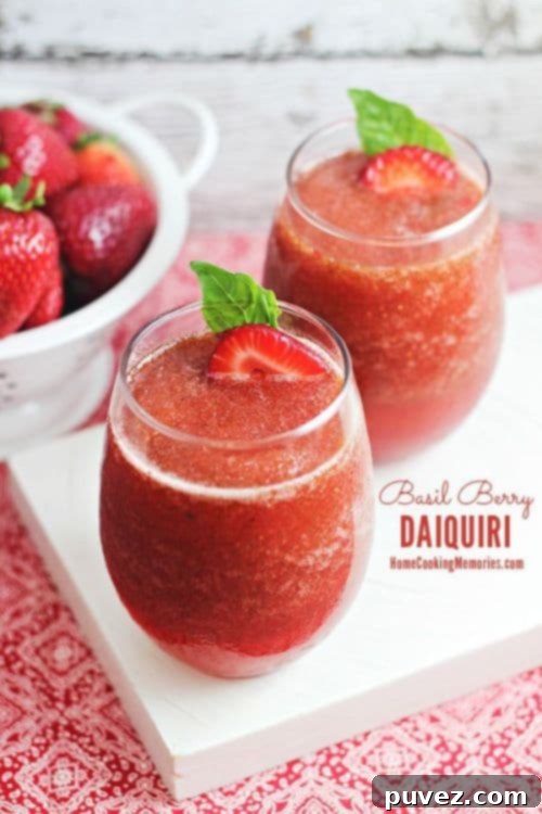 Basil Berry Daiquiri