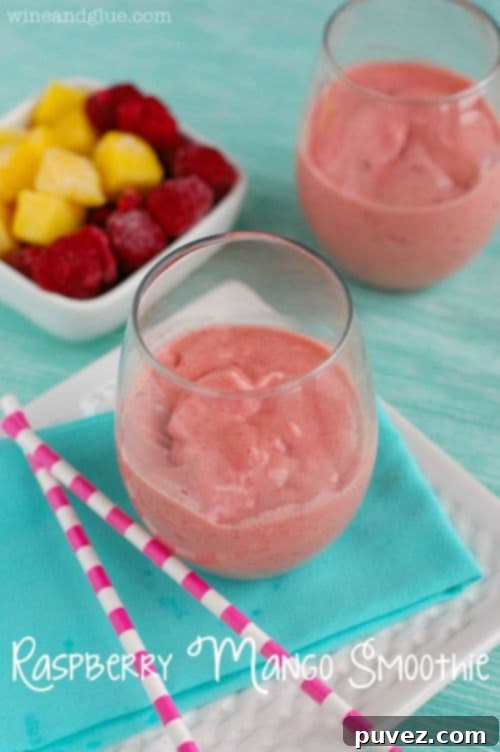 Raspberry Mango Smoothie