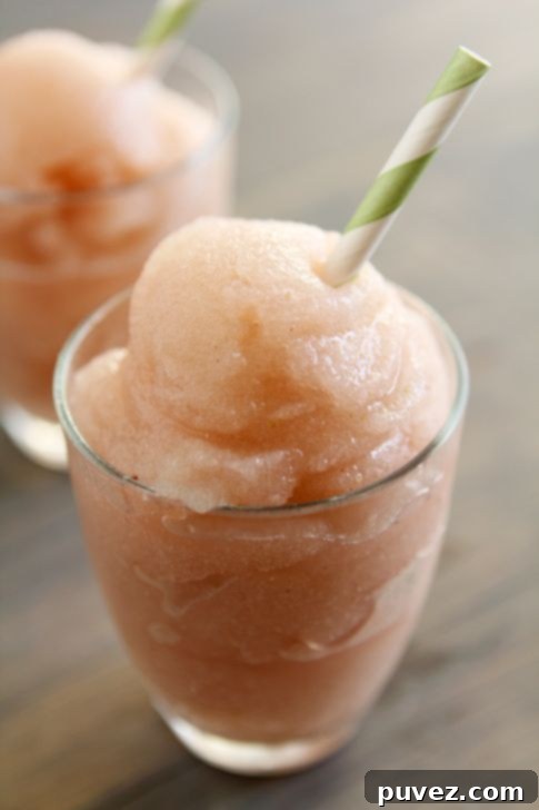Riesling Strawberry Slushies
