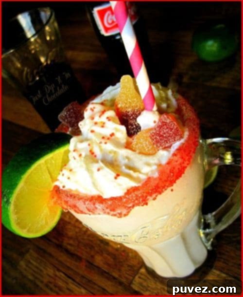 Rum and Coke Mocktail Milkshake