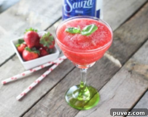 Strawberry Basil Margarita