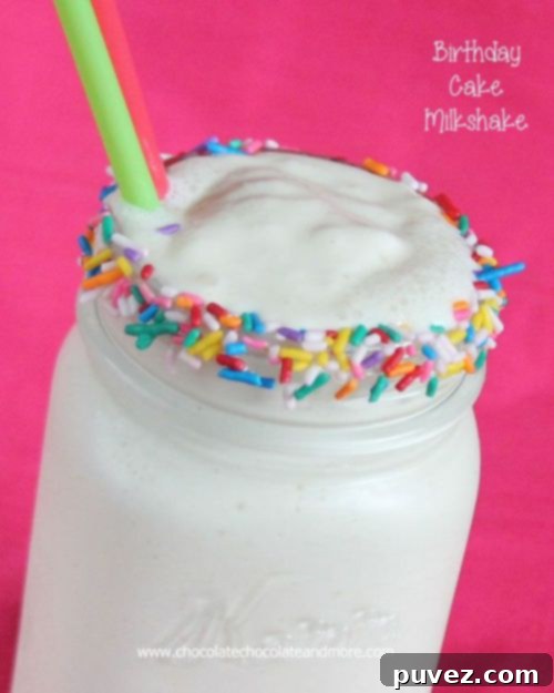 Birthday Cake Milkshakes