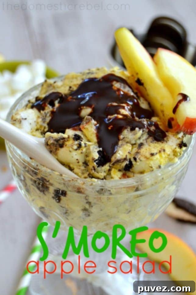 Unique S'moreo Apple Salad with a sweet, fruity twist