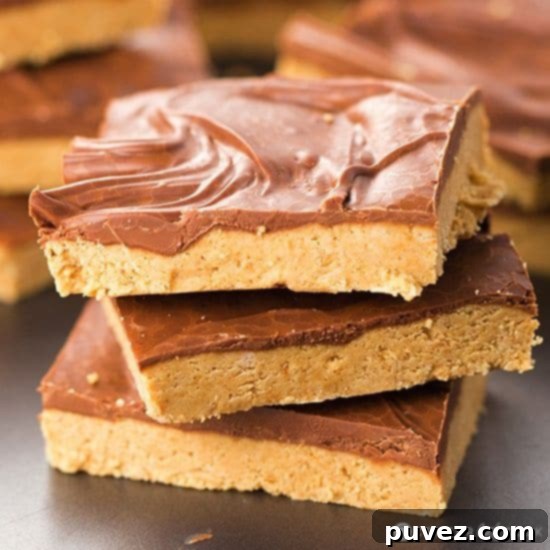 Classic Peanut Butter Squares, a simple and satisfying dessert