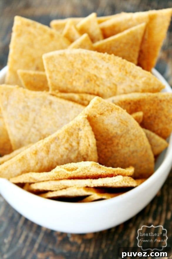 Homemade Doritos, a healthier alternative to the classic chip